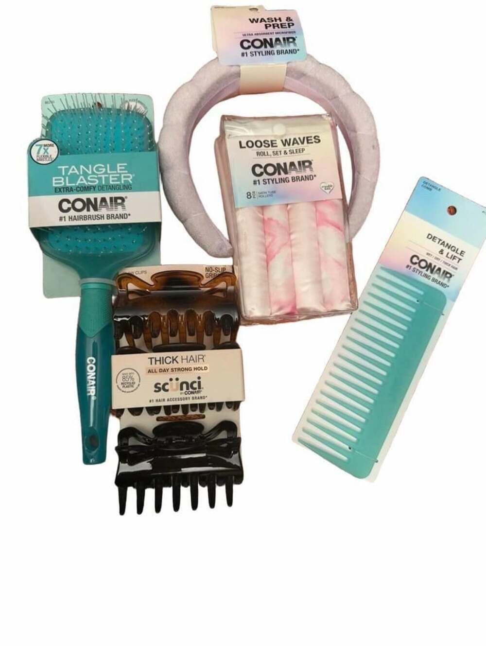 Conair and Scunci Hair Care Accessories Lot